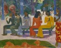 Ta Matete We Shall Not Go to Market Today Post Impressionism Primitivism Paul Gauguin